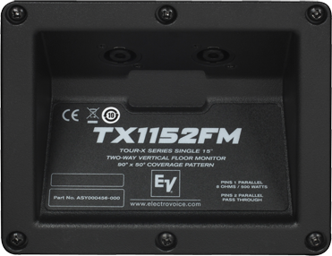TX1152FM | 15" 2-Way Passive Floor Monitor (Tour X Series)