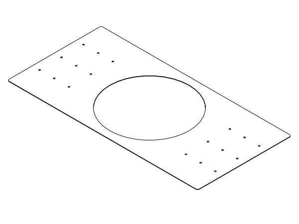 RR-82-B | Rough-in Mounting Plate for EVID C8.2 and C8.2LP (Pack of 4)