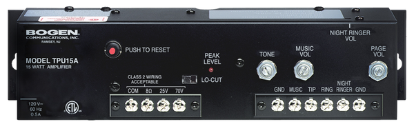 TPU15A | Telephone Paging Amplifier (15 Watts)