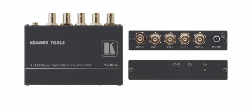 104LN, 1:4 Composite Video Differential Line Amplifier