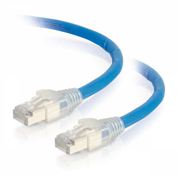 HDBaseT Certified Cat6a Cable with Discontinuous Shielding, 50ft (blue)