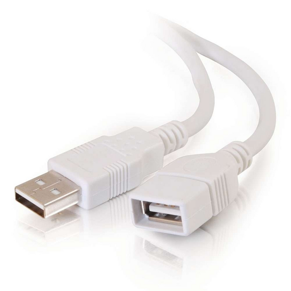 USB A/A Extension Cable, 3.3ft (white)