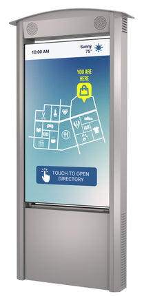 Smart City Kiosk with 55" Xtreme™ High Bright Outdoor Display