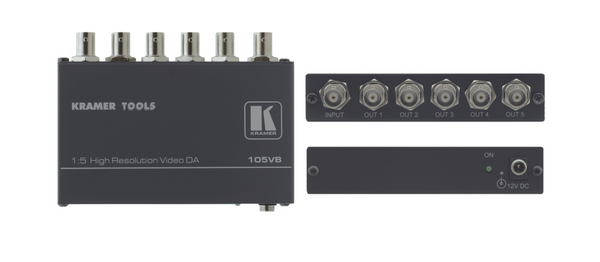 105VB, 1:5 Composite Video Distribution Amplifier