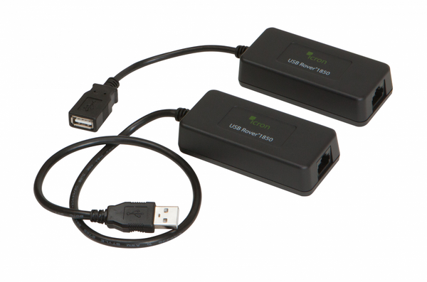 USB 1.1 Rover 1850, 1-Port 85m Cat 5e bus-powered USB Extender System