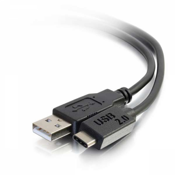 USB 2.0 USB-C to USB-A 12ft Cable M/M (black)