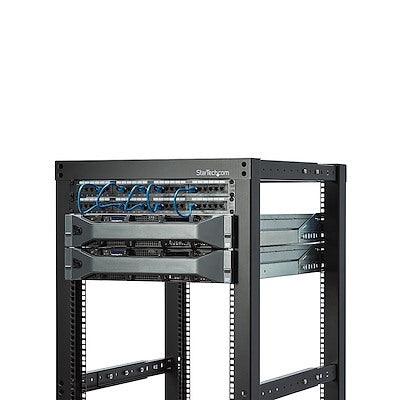 25U Adjustable Depth 4 Post Open Frame Server Rack Cabinet