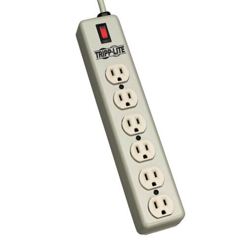6-OUTLET POWER STRIP 15A METAL 15FT CORD