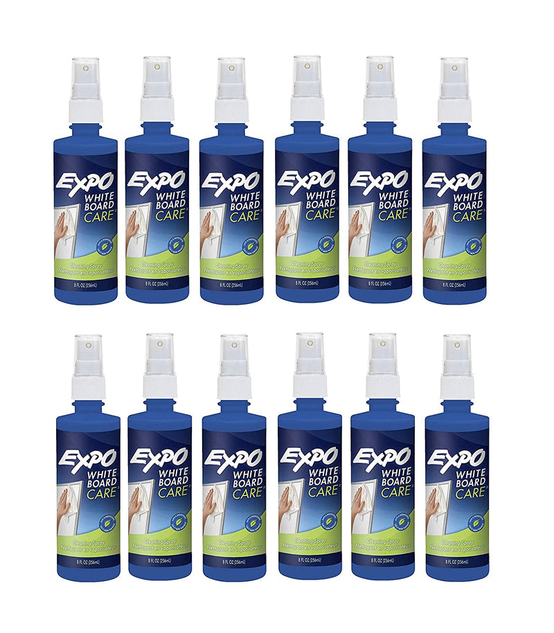 Non-Toxic Whiteboard Cleaner, 8oz Spray Bottle (Box of 12)