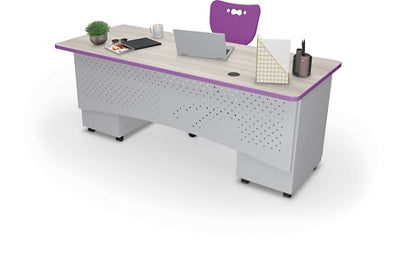 Avid Modular Teacher Desk, Double Pedestal