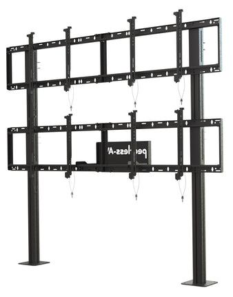Modular Video Wall Pedestal Mount 2x2 Configuration (for 46'' to 60'' displays)