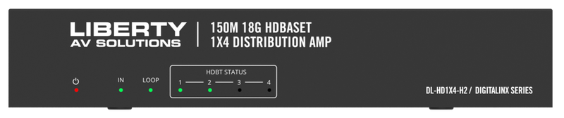1x4 18G HDBaseT Distribution Amp / Splitter kit (includes 4 Receivers)
