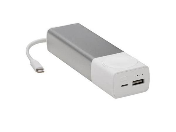 Portable Charger for Apple Watch, Power Bank, 5200mAh (Lightning, Magnetic and USB-A Output)