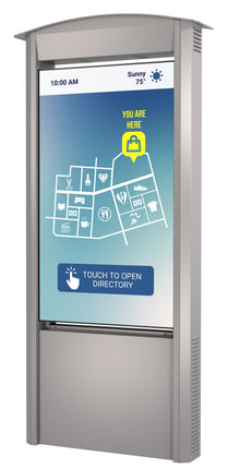 Smart City Kiosk with 55" Xtreme™ High Bright Outdoor Display