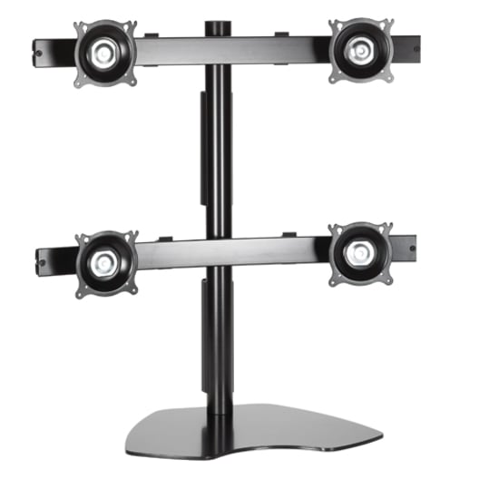 Quad Monitor Table Stand