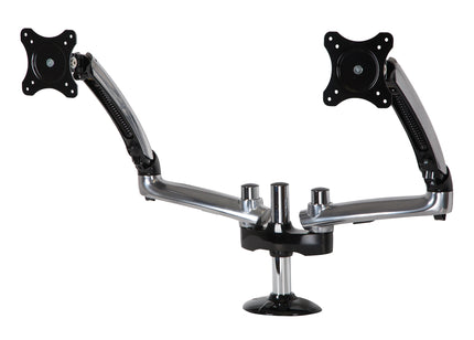 Clamp-On Base Dual Monitor Desktop Arm Mount for up to 38" Monitors