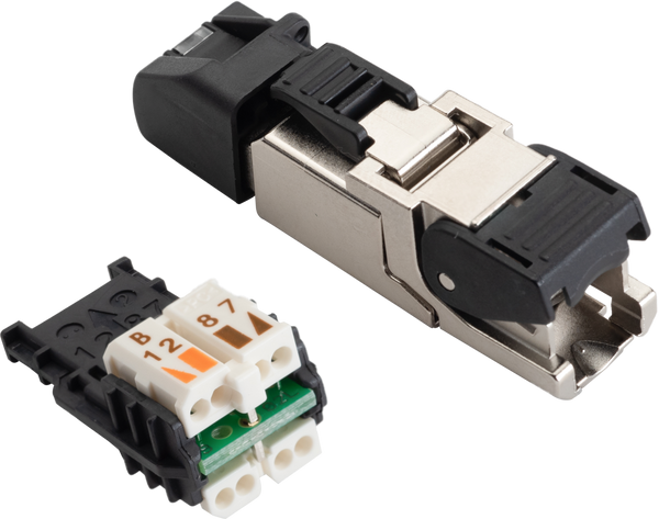 Shielded Cat7 Termination with OCCSFP6A Plug