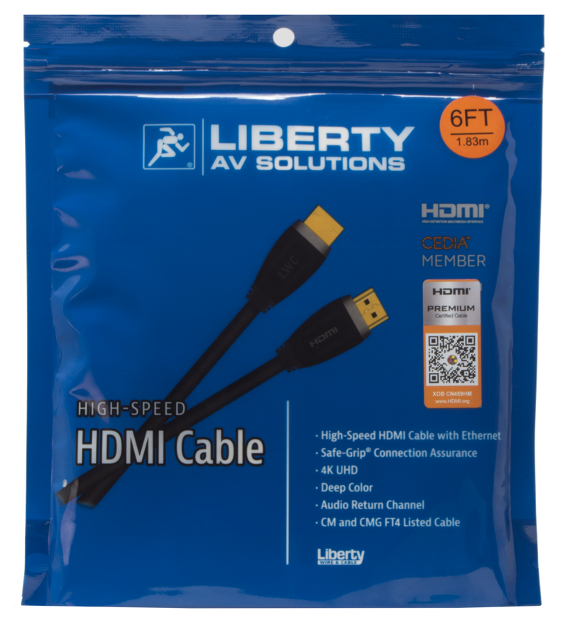 Kinetic Series Premium High Speed Certified HDMI Cable with Ethernet (3 Feet)