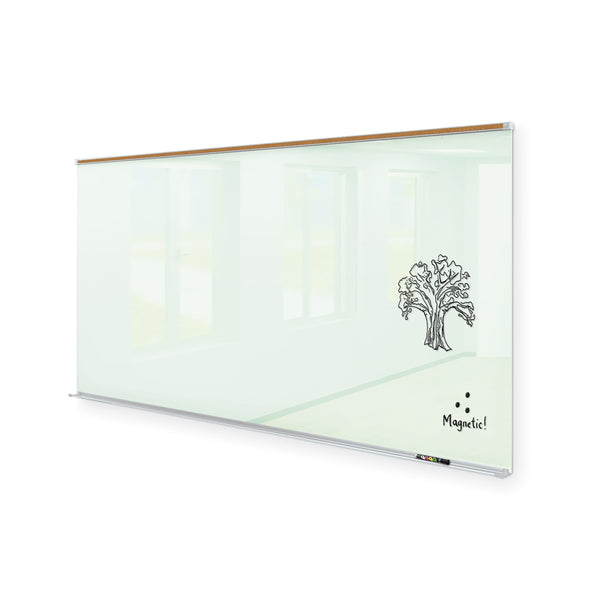 Liso Classroom Series Glass Wall, Low Iron White