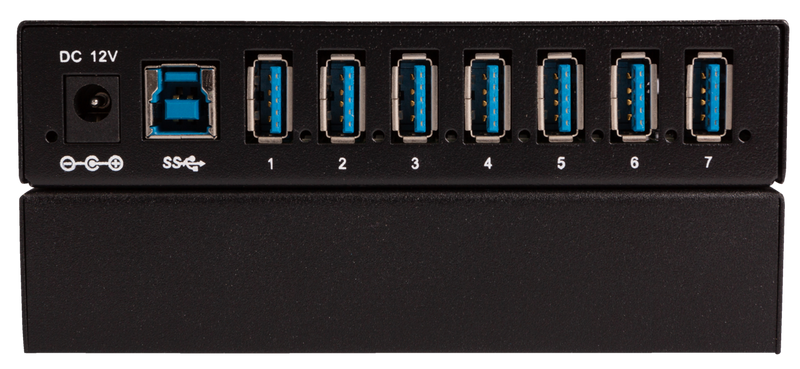 TeamUp+ 7 Port Powered USB 3.0 Commercial Hub
