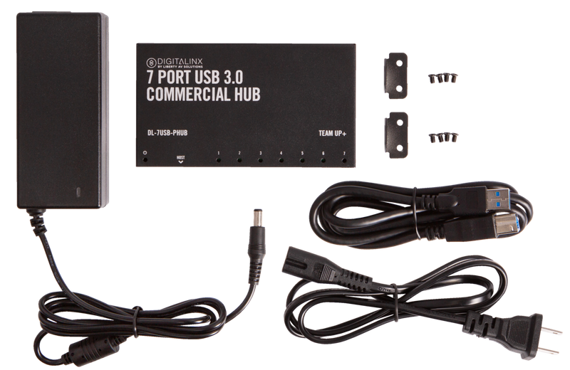 TeamUp+ 7 Port Powered USB 3.0 Commercial Hub