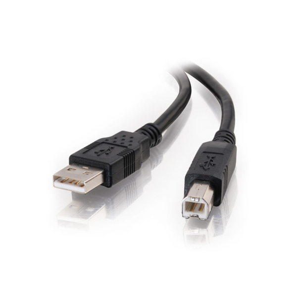 USB 2.0 A/B 6.6ft Cable (black)