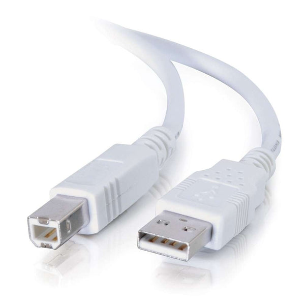 6.6ft USB 2.0 A/B Cable (white)