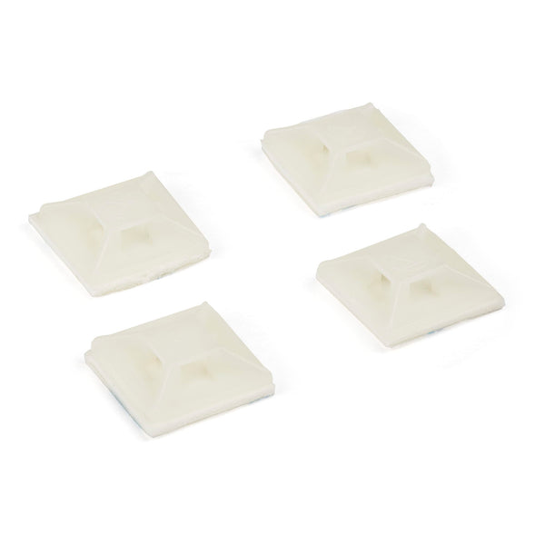 Cable Tie Mounts with Adhesive Tape for 0.13 in (100 Pack)
