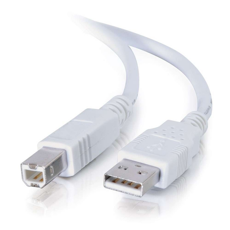 USB 2.0 A/B Cable (white)