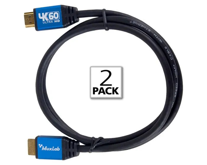 Premium Certified HDMI 2.0 Cable (pack of 2)