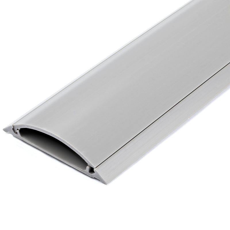 Wide Grey Floor Cable Duct with Guard (6 ft 2in)