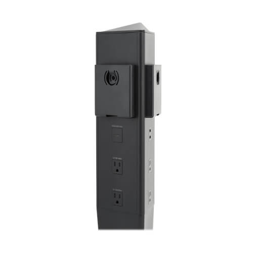 Safe-IT 5-Port Mobile Power Tower and USB Charging Station